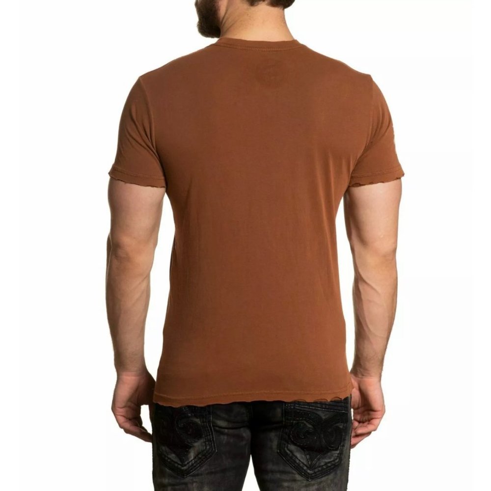 AFFLICTION Men's T-Shirt S/S BURNINNG RUBBER Tee - Picture 11 of 12